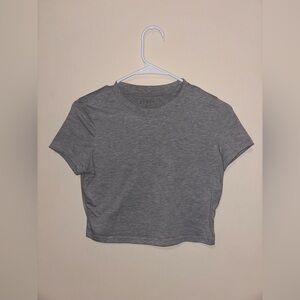 Grey Crop Top